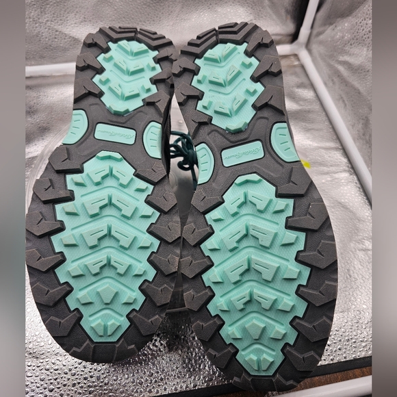 H Eddie Bauer RoseBurg womens 8 Sneakers Shoes Grey Teal Turquoise Vibe NWT - Picture 4 of 10